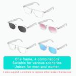 IVY TWS Smart Bluetooth Audio Glasses - White Frame