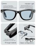 AI Smart Glasses with 800W Camera and Bluetooth