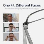 Dymesty Titanium AI Smart Glasses with Bluetooth Speakers