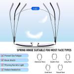 Anourney Blue Light Blocking Half Frame Glasses