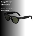 Meta Ray-Ban Smart Glasses, Gloss Black/Green G15