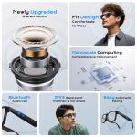 Smart Glasses with Audio, Bluetooth, and Photochromic Lenses
