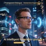 AI Bluetooth Smart Glasses with Audio Translation