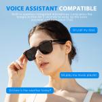 Bluetooth Smart Glasses with Polarized Sunglasses and Speakers