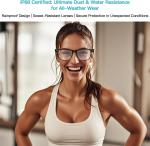 AI Smart Glasses, Open Ear, Bluetooth 5.4 Waterproof