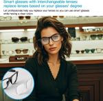 AI Smart Glasses, Open Ear, Bluetooth 5.4 Waterproof