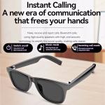 AI Bluetooth Smart Glasses with Translator and Recording