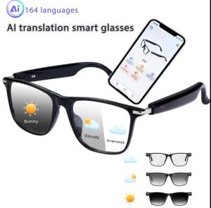 AI Translation Smart Glasses with Bluetooth, 164 Languages