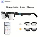 AI Translation Smart Glasses with Bluetooth, 164 Languages