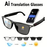 Bluetooth Smart Glasses with Polarized Sunglasses & Speaker