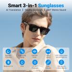 Bluetooth Smart Glasses with UV400 Polarized Lenses