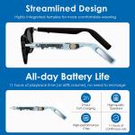 Bluetooth Smart Glasses with UV400 Polarized Lenses