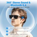 Bluetooth Smart Glasses with UV400 Polarized Lenses