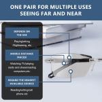 Auto Focus Smart Reading Glasses with Zoom