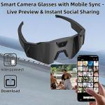 HD Smart Camera Glasses for Outdoor Sports