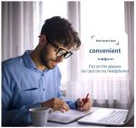 AI Smart Glasses with Bluetooth Call and Music