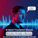Giinova Smart Glasses with AI Translation and Bluetooth