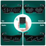 LED Smart Glasses with Bluetooth and App Control