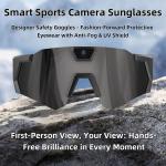 HD Smart Camera Glasses for Outdoor Sports