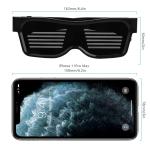 LED Smart Glasses with Bluetooth and App Control
