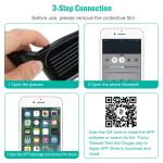 LED Smart Glasses with Bluetooth and App Control