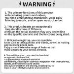 1080p Smart Glasses with Bluetooth Audio & AI