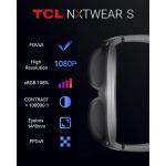 TCL NXTWEAR S AR/XR Smart Glasses 201" Micro-OLED iPhone/Switch 2/PC/Mac/Steam