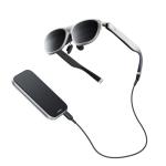 Rokid AR Spatial Glasses silver, AR Glasses Max2 silver with Station2, 360" Micro-OLED Three-Screen Display,120Hz OLED, 600 Nits, Multi-Tasking for Work & Gamingrt Console, Android, Windows Compatible