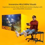 AR Glasses USB-Video and Charging Adapter, 4K240Hz, up to 100W PD Pass Throug...