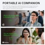 AR Smart Glasses 25.8g Ultra-Light 86” Immersive Virtual Screen Micro-LED Display Private File Casting Real-Time Translation & Care Mode for Hard-of-Hearing Compatible with iOS/Android