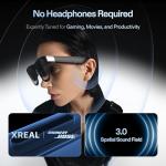 XREAL One Pro AR Glasses with X1 Chip, Native 3 DoF, X-Prism Optics, 57°FOV 171" 120Hz FHD Display, Sound by Bose, XR Glasses for iPhone 17/16, Steam Deck, ROG, Mac, PC, Android & iOS L (IPD 66-75mm)