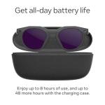 Oakley Meta HSTN, Black | Smart AI Glasses for Men, Women - Performance for Sports, Athletes — Camera, Audio, Video — 8 Hour Battery — 3K HD Resolution — Amethyst Transitions® Lenses
