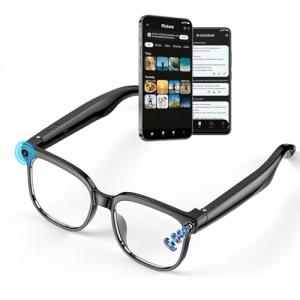 AI Smart Glasses with 8MP Camera and Translation