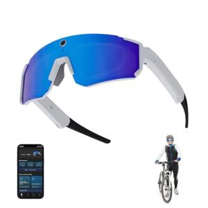 Padom 8MP HD Camera Glasses with Bluetooth Speakers