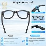 Mingtawn AI Smart Glasses with 4K Camera and Bluetooth