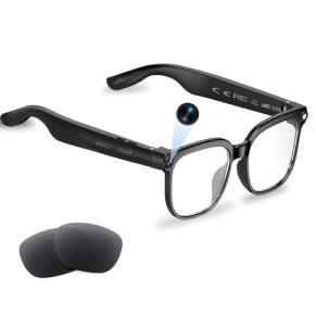 AI Smart Glasses with HD Camera and Audio