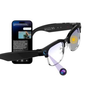 Fecoul 8MP AI Smart Glasses with Bluetooth and Camera