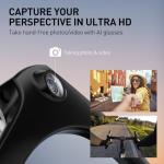 AI Smart Glasses with 2K Camera and Voice Assistant