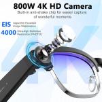 4K AI Smart Glasses with Bluetooth Camera