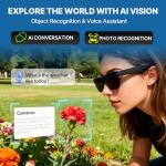 HD Smart Glasses with Camera and Bluetooth Audio