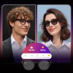 Camera Glasses with Bluetooth, AI Recognition, 8MP HD