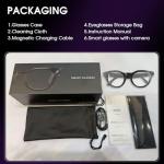 Camera Glasses with Bluetooth, AI Recognition, 8MP HD