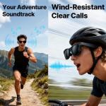 HD Smart Glasses with Camera and Bluetooth Audio