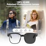 TOONEWABLE Smart Glasses with Camera and AI Assistant