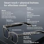 Aovemt AI Smart Glasses with HD Camera & Audio
