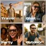 NEXLENZ Smart Glasses: 8MP Camera, Live Translation