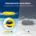 Mini Underwater Drone with 4K Camera and Remote