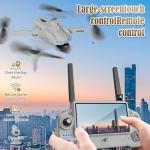 4K Camera Drone with Touchscreen Remote, GPS