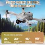 4K Camera Drone with Touchscreen Remote, GPS