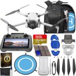 DJI Mini 4 Pro Drone with RC 2 2 (Remote Controller w/ Screen) Folding Mini-Drone with 4K HDR Video Under 249g, 34 Mins Flight Time, Omnidirectional Vision Sensing Bundle with 128GB Memory Card, Landing Pad, CPS 2 Year Warranty + More